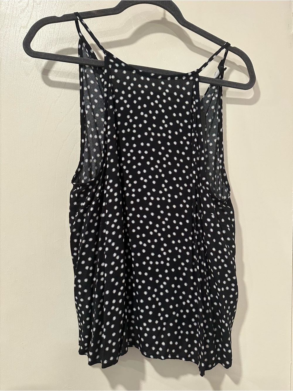 Greylin Black Polka Dot Spaghetti Strap Camisole/Tank. Size M. Evening or day